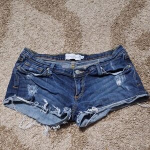 Hollister Dark Blue Jean Shorts